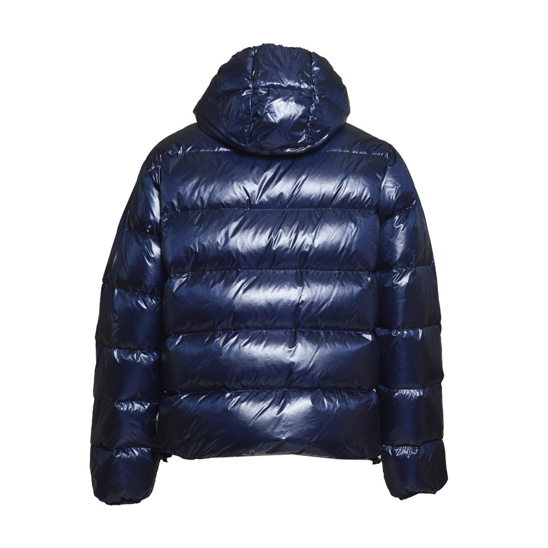 Aspesi Budd Puffer Jacket In Shiny Blue Fabric