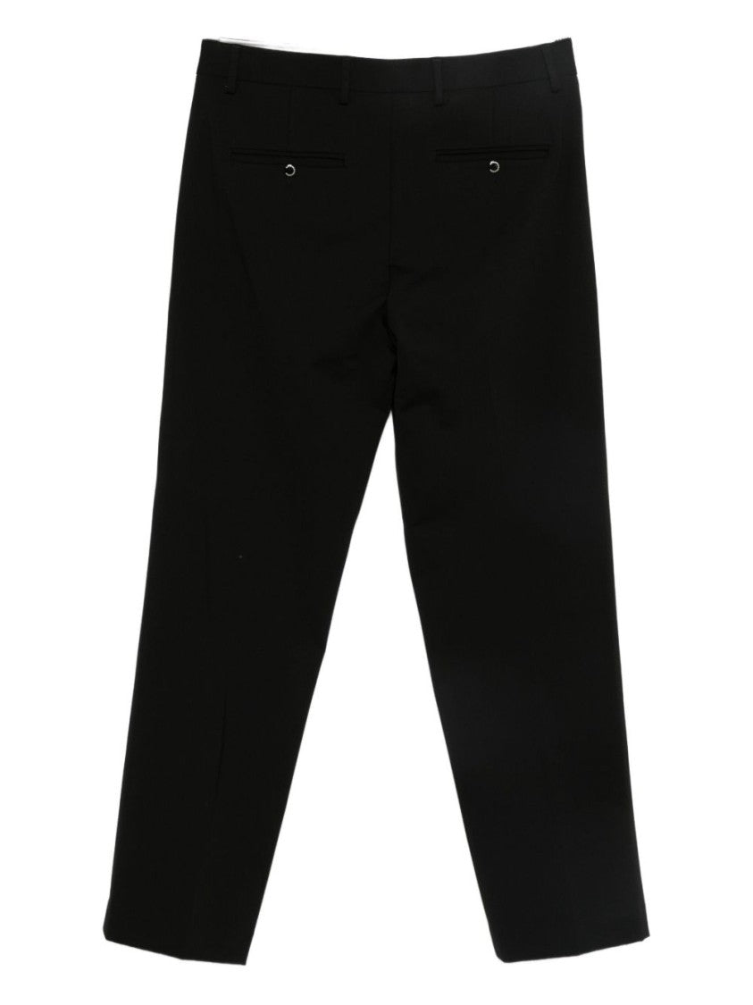 Daniele Alessandrini Tailored Black Trousers With Straight-Leg Cut