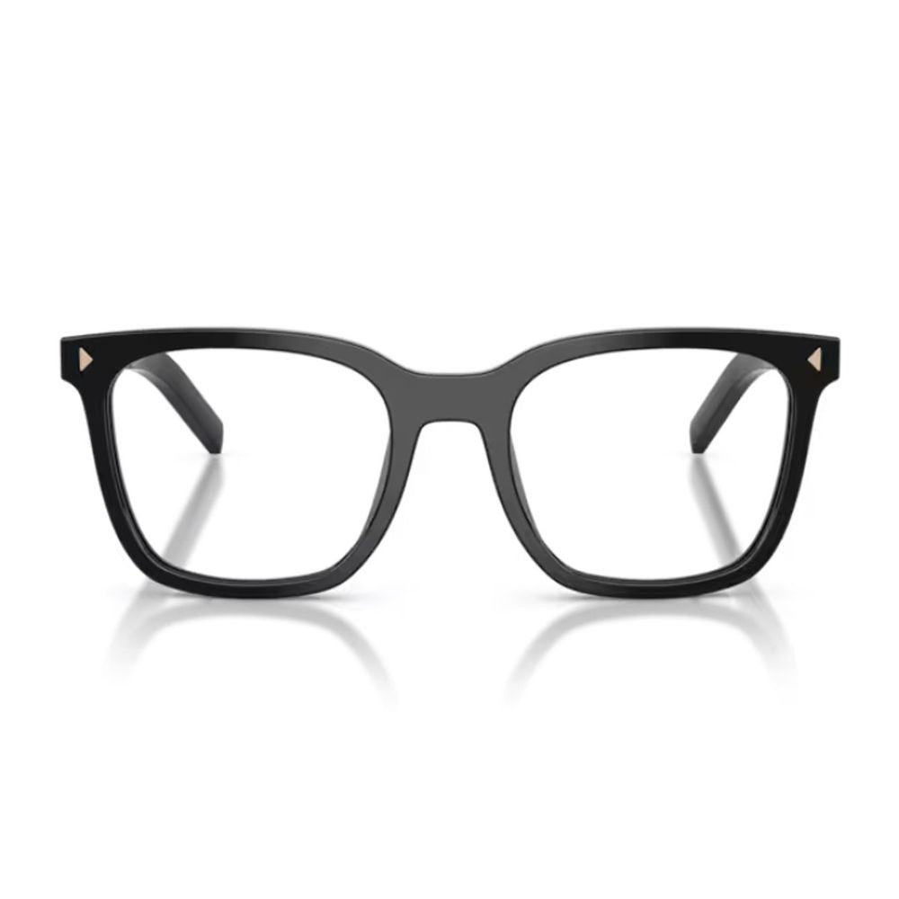 Prada Pr B11v Squared Black Acetate Optical Glasses