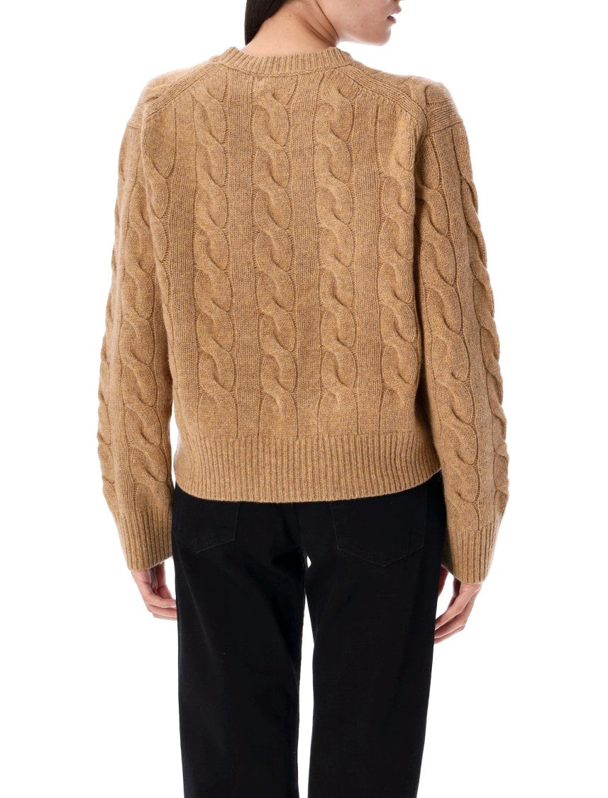 Polo Ralph Lauren Crop Knit Cable Sweater
