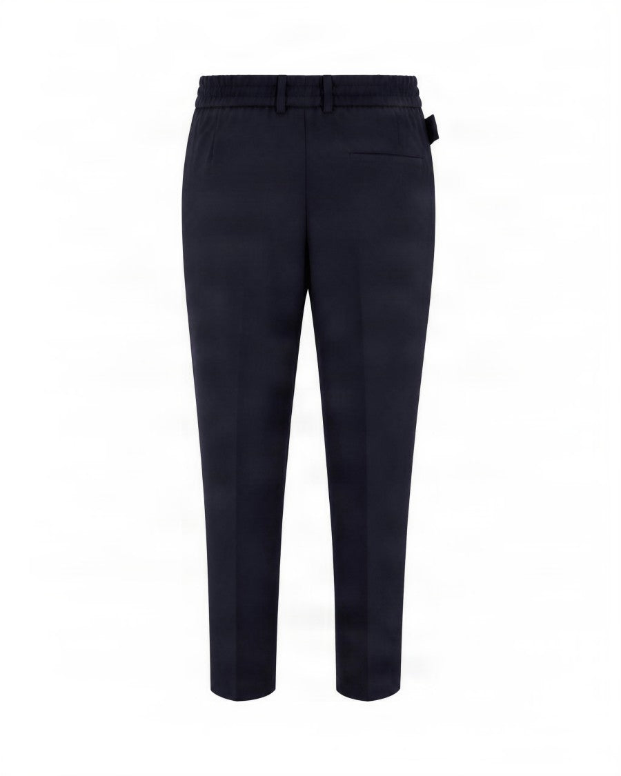 Boss Tapered Leg Formal Trousers With Front Pleats