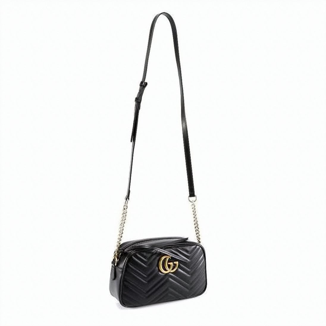 Gucci Chevron-Quilted Smooth Leather Crossbody Bag By Gucci