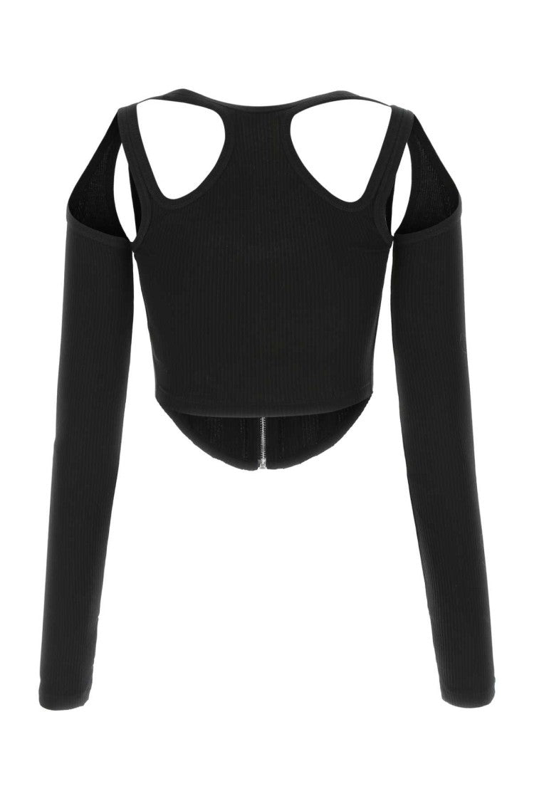 Dion Lee Black Stretch Cotton Bodice