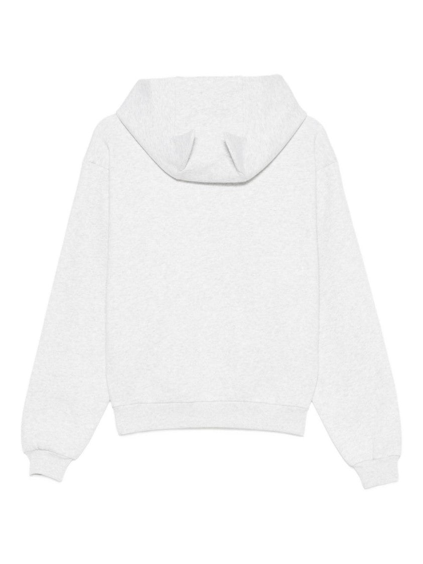 Coperni Grey Hoodie With Unique Horn Detailing