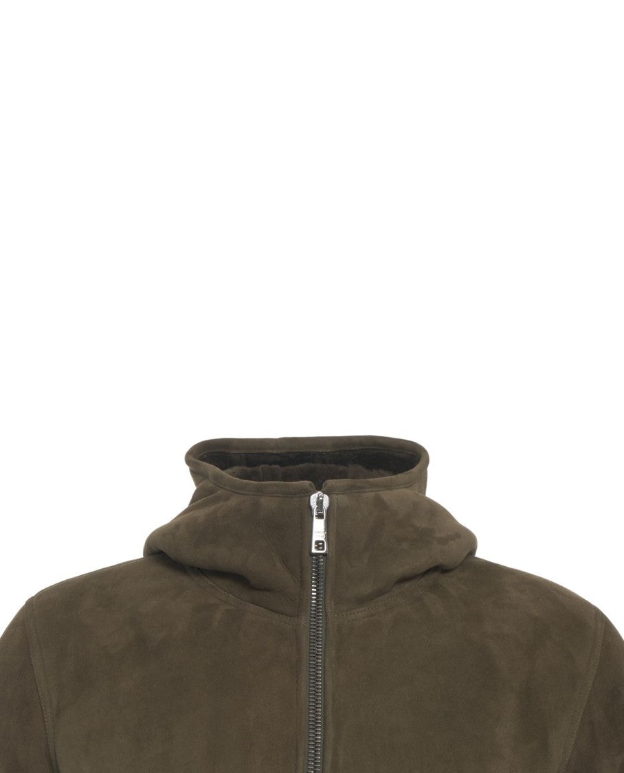 Giorgio Brato Suede Jacket With Integrated Hood And Zipped Pockets