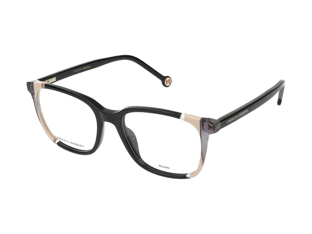 Carolina Herrera Eyeglasses Ch 0065 Kdx Black Nude 52/17/145