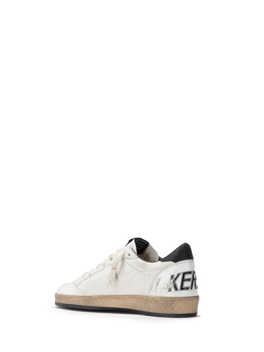Golden Goose Leather Shoe With Pierced Tip