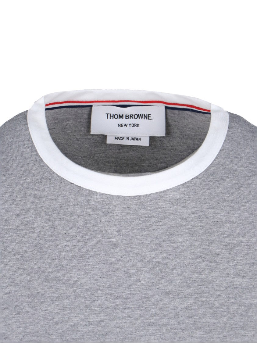 Thom Browne "Ringer" T-Shirt – Light Grey
