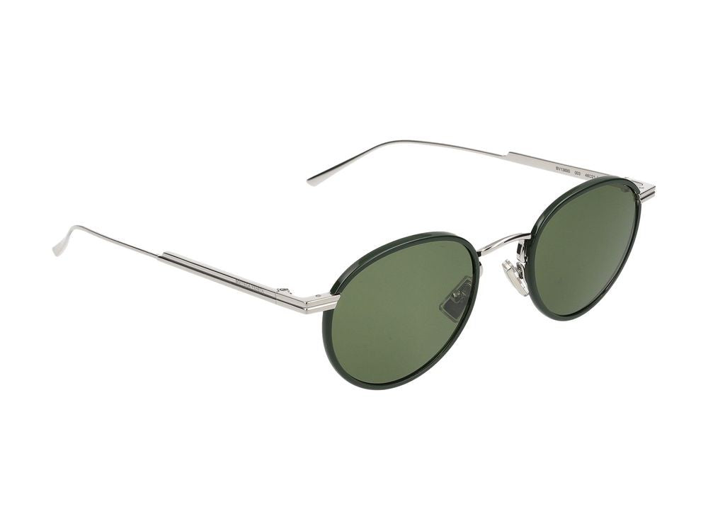 Bottega Veneta Sunglasses Bv1389s 003 Silver Silver Green 48/21/140