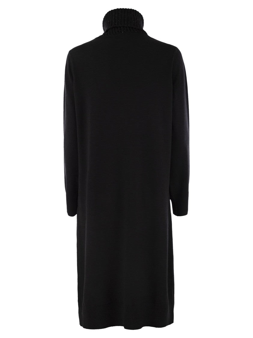 Fabiana Filippi High Neck Dress With Sequins