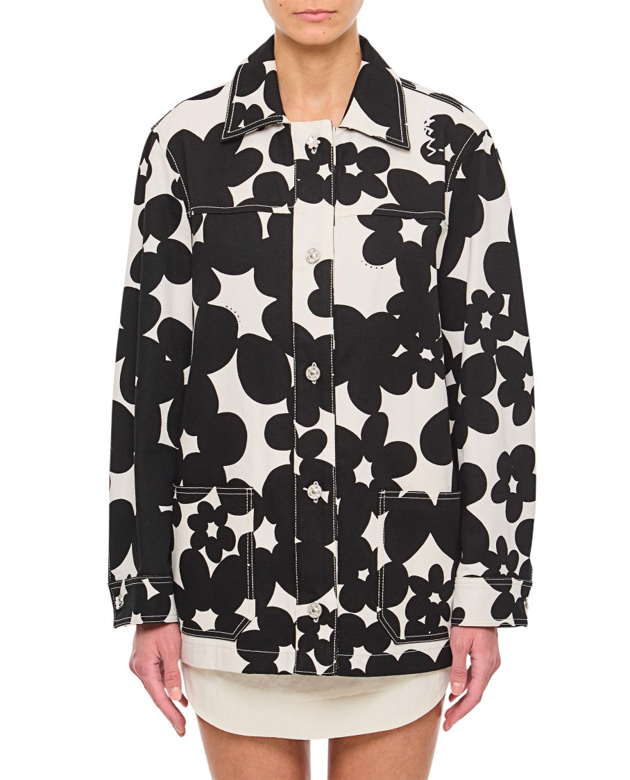 Marni Cotton Gabardine Workwear Jacket