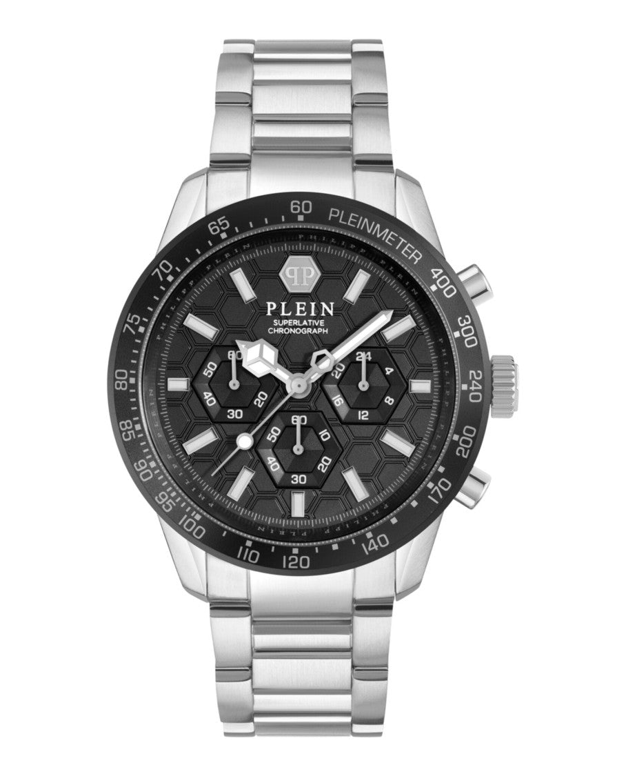 Philipp Plein Chronograph Watch With Guilloche Dial