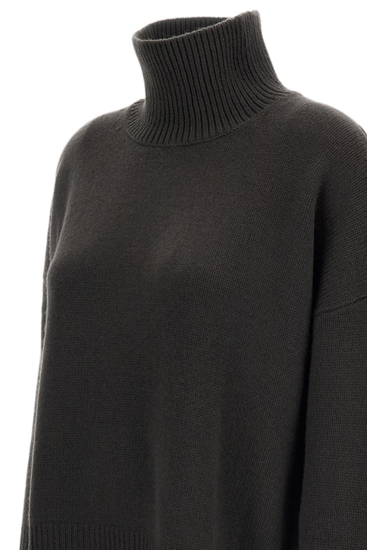 Lisa Yang Green Heidi Heavy-Knit Cashmere Turtleneck
