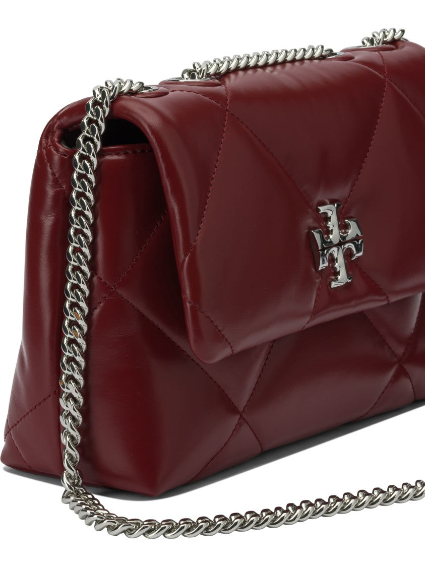 Tory Burch Quilted Burgundy Shoulder Bag