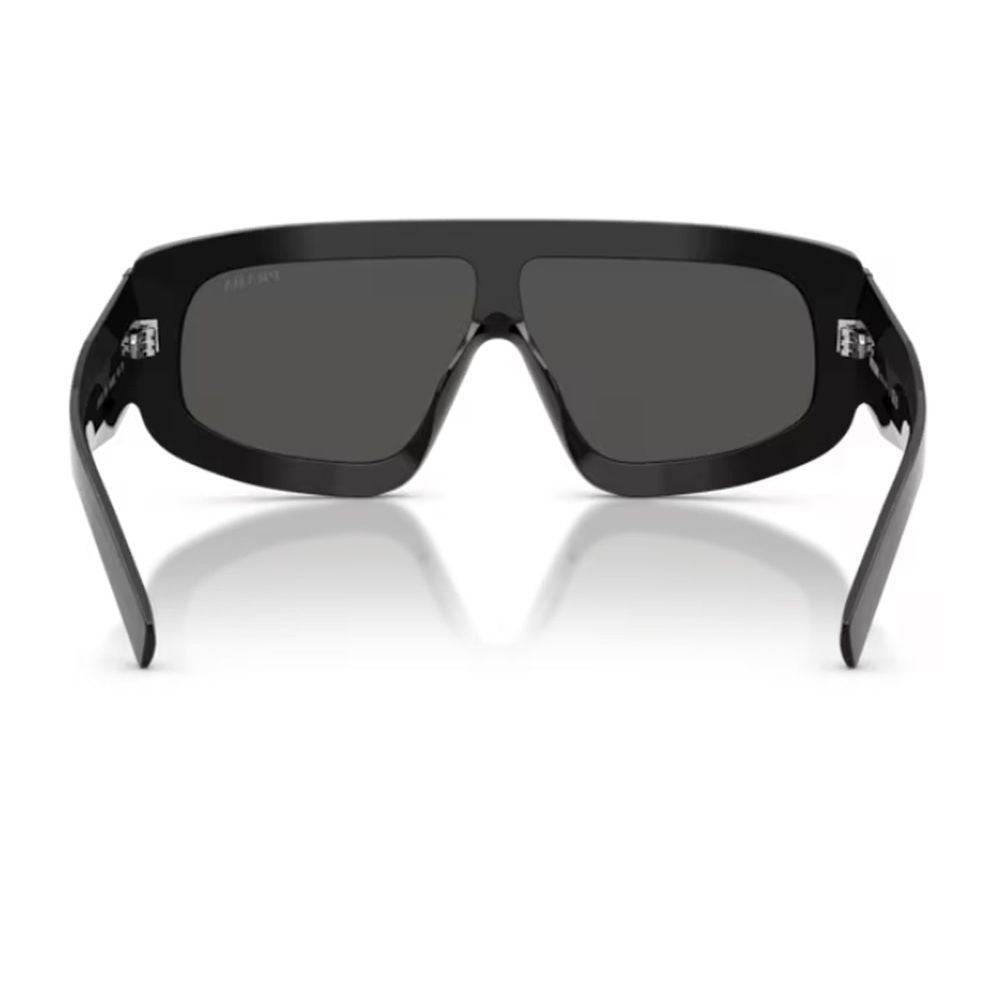Prada Oversized Sculpted Mask Sunglasses With Iconic Triangular Detail