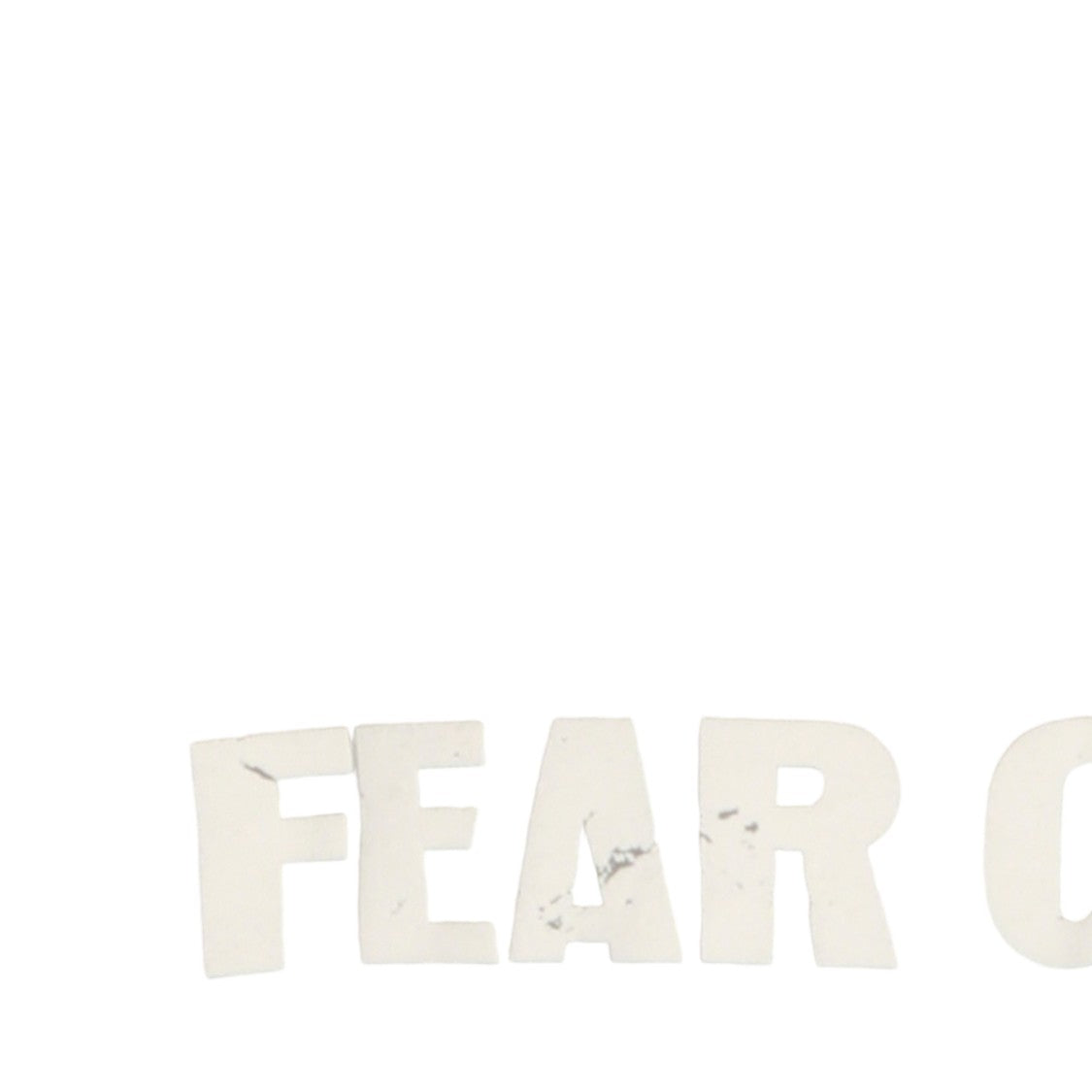 Fear Of God Relaxed Fit Hoodie With Bold Slogan Design