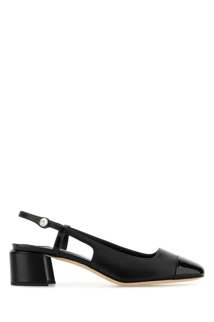 Jimmy Choo Black Nappa Leather Elisa Pumps