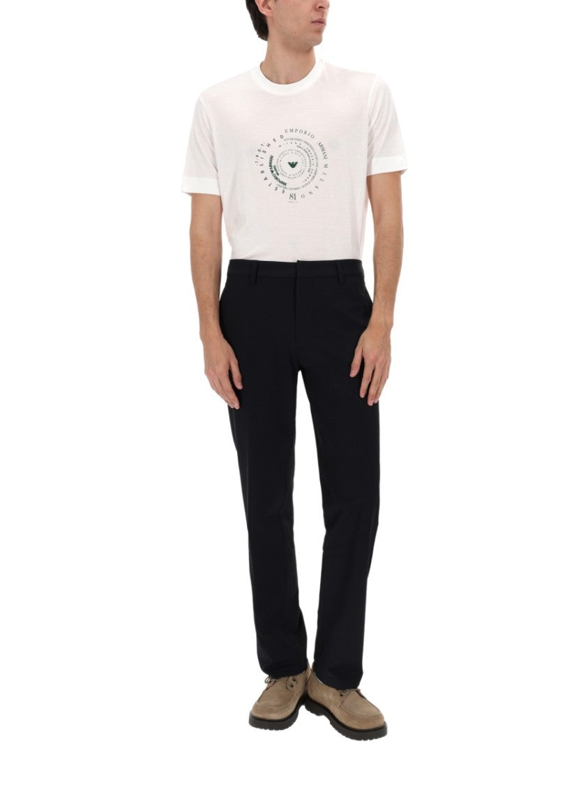 Emporio Armani Tailored Creases Slim Trousers