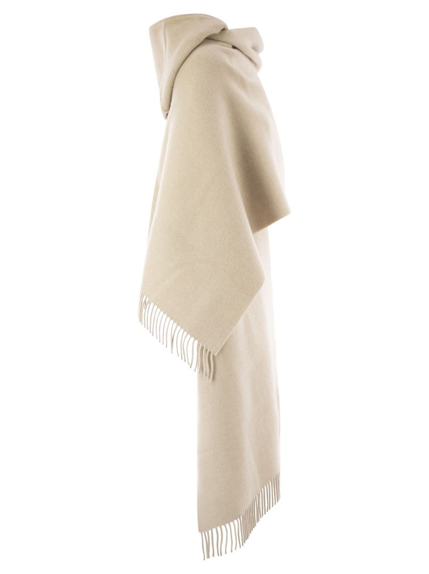 Brunello Cucinelli Wool And Cashmere Knit Scarf