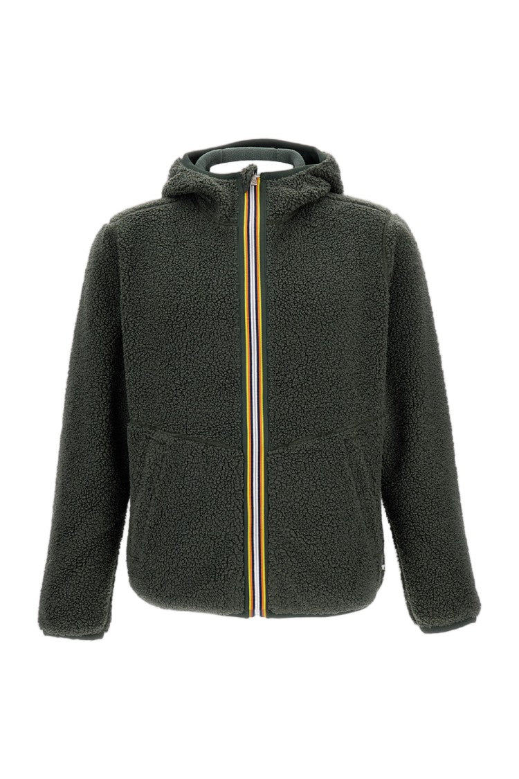 K-Way Reversible Double-Sided Sherpa Jacket With High Collar