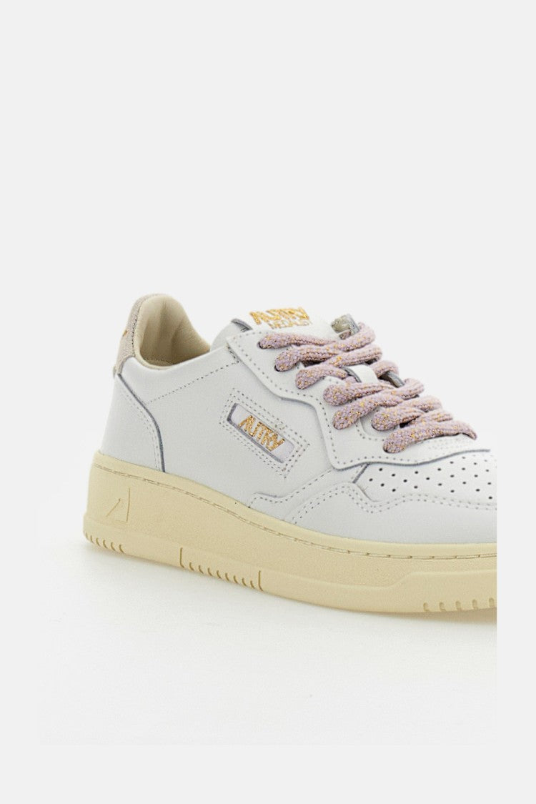 Autry White Medalist Low Leather Sneakers