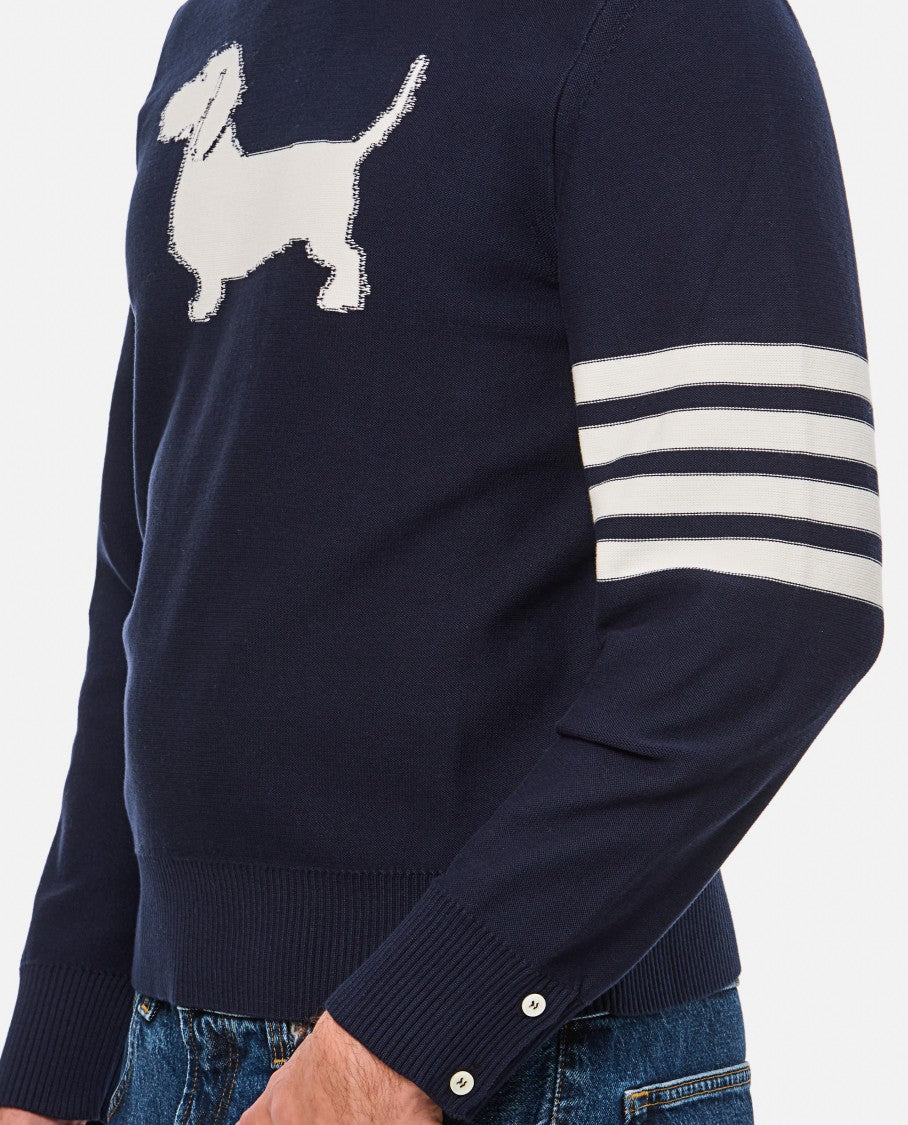 Thom Browne Doggy Crewneck Sweater