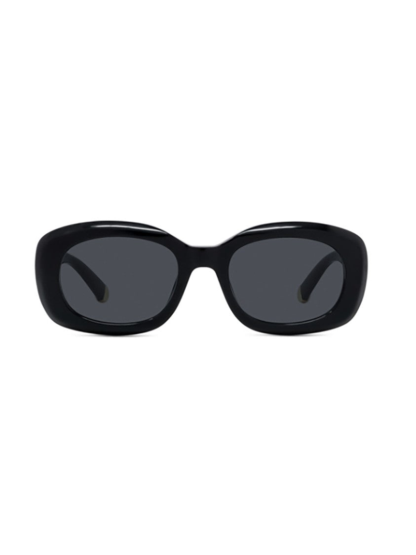 Stella Mccartney Oversized Black Frame Sunglasses With Dark Grey Lenses