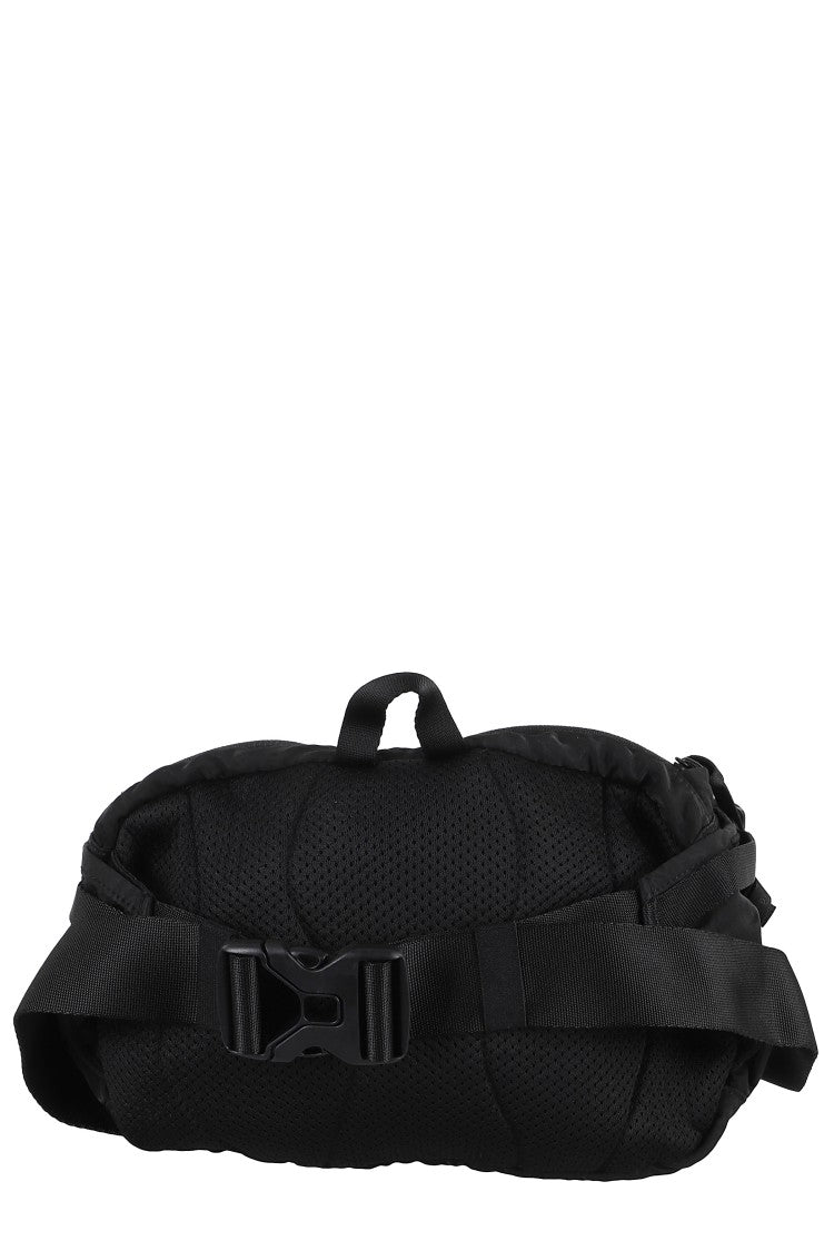 C.P. Company Minimalist Black Waist Bag With Logo And Adjustable Closure