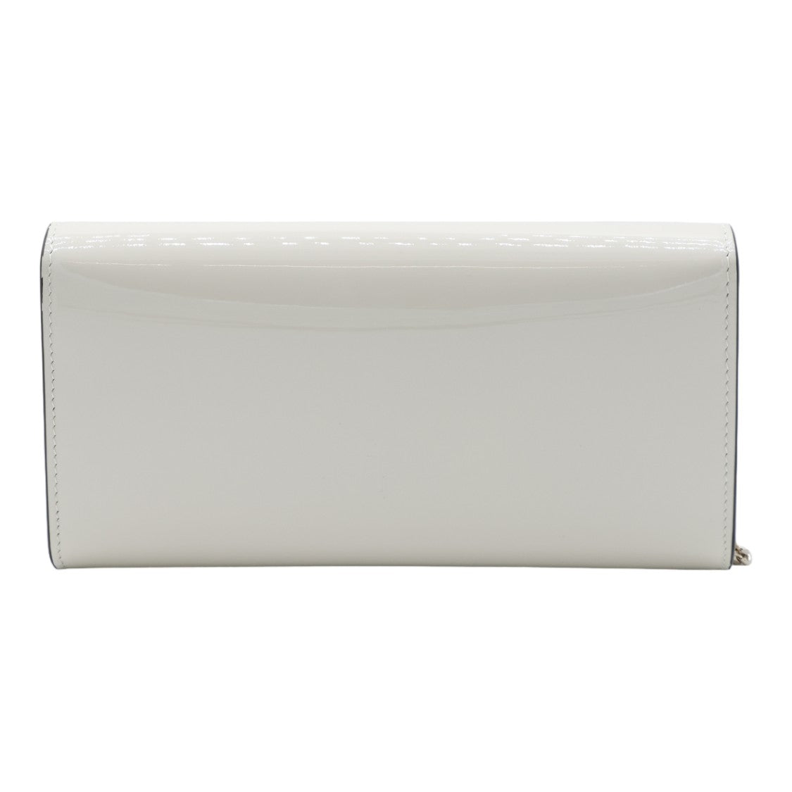 Jimmy Choo Glossy Metallic-Accent Clutch