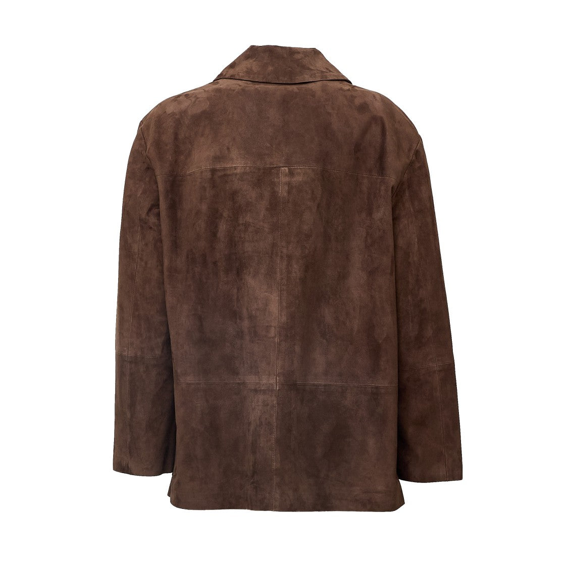 Max Mara Lambskin Suede Jacket With Horn Button Closure And Silk Lining