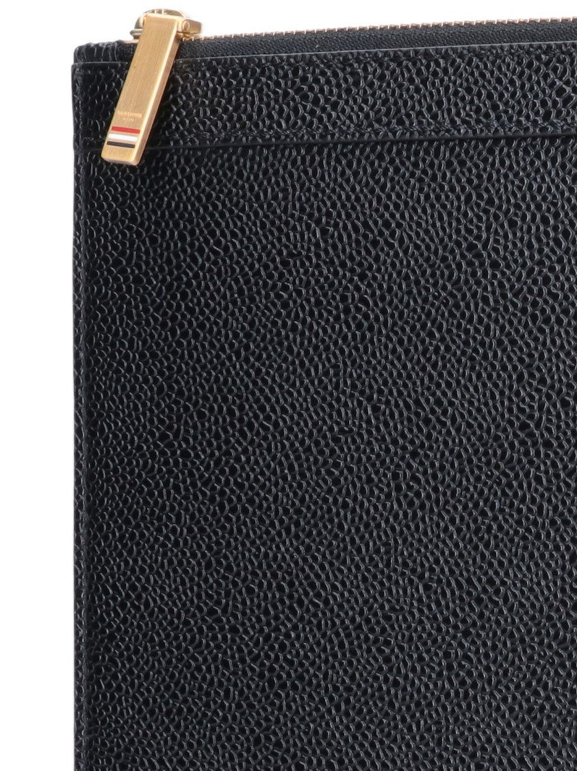 Thom Browne "Pebble Grain" Pouch – Black