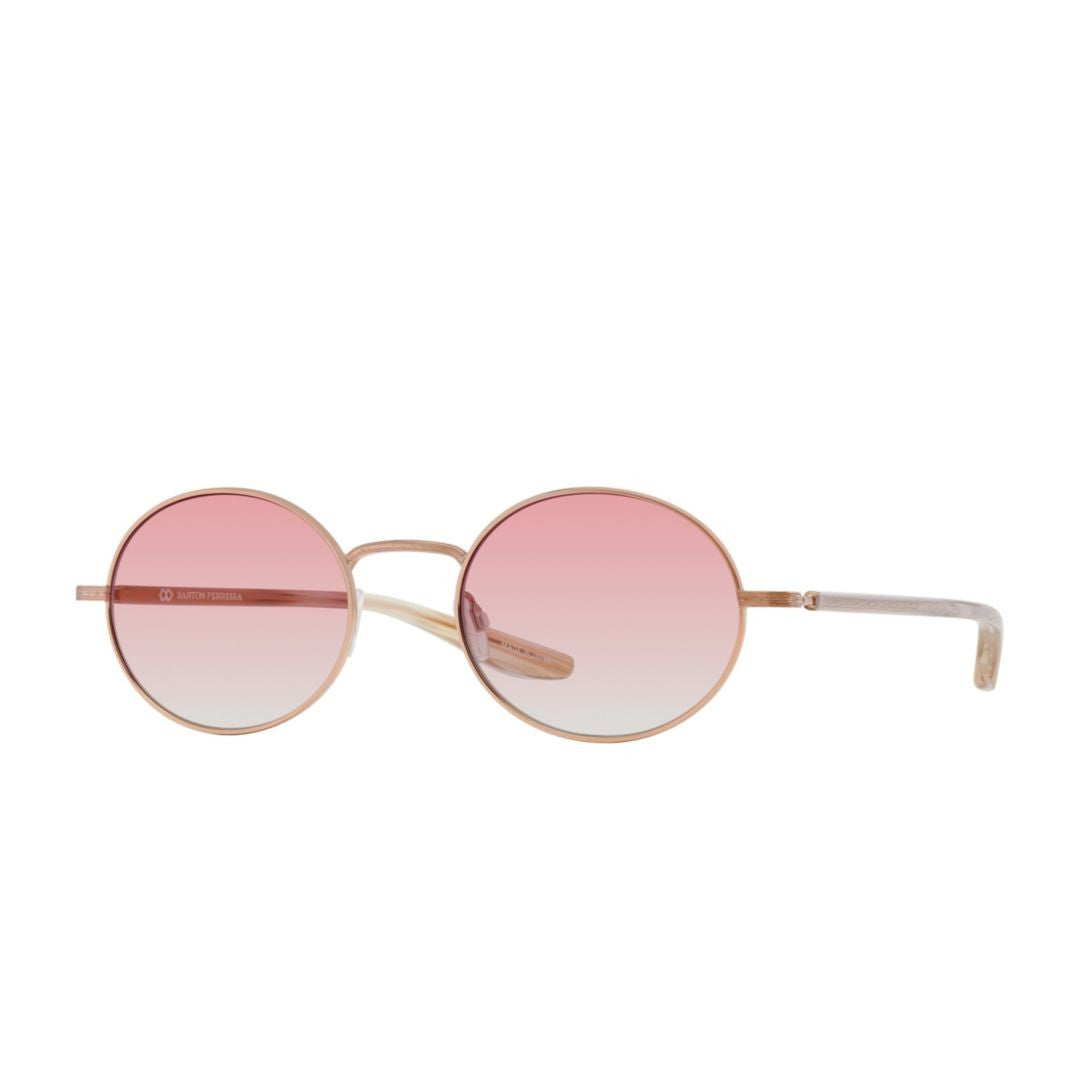 Barton Perreira Gradient Pink Anamcara Round Sunglasses