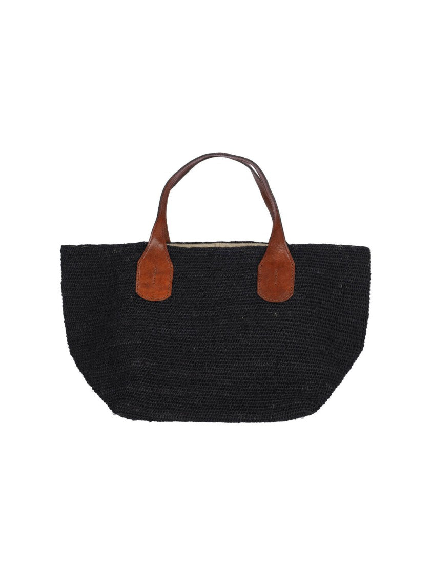 Ibeliv Structured Black Handbag With Minimalist Design