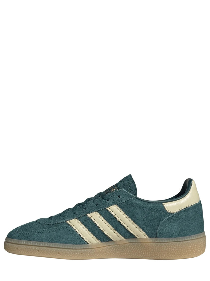 Adidas Low-Top Sneaker With Textured Suede Upper And Gold Accents