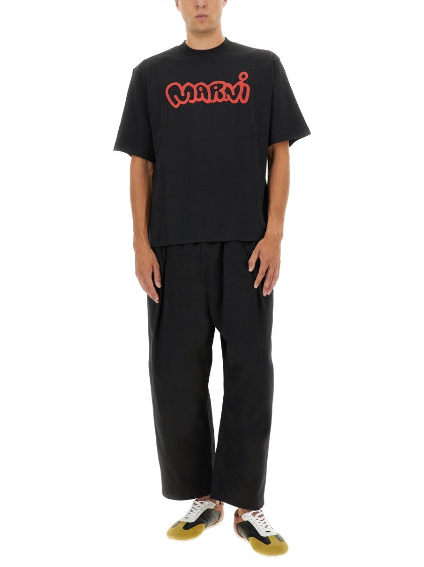 Marni Graphic Print Black T-Shirt
