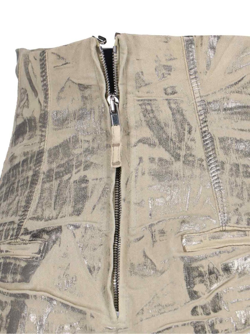 Drkshdw By Rick Owens Concordians Shorts – Metallic Gold