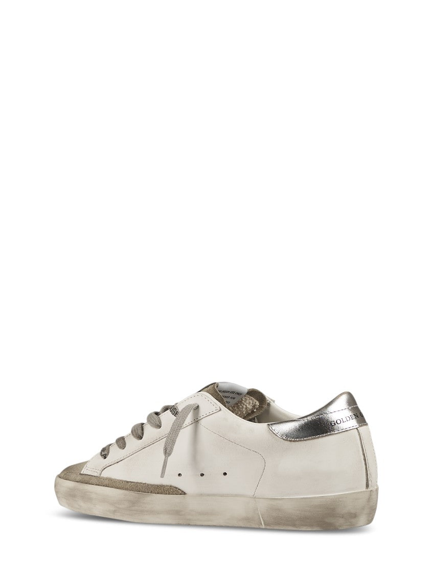 Golden Goose Zebra-Printed Suede Toe Sneakers With Laminated Heel