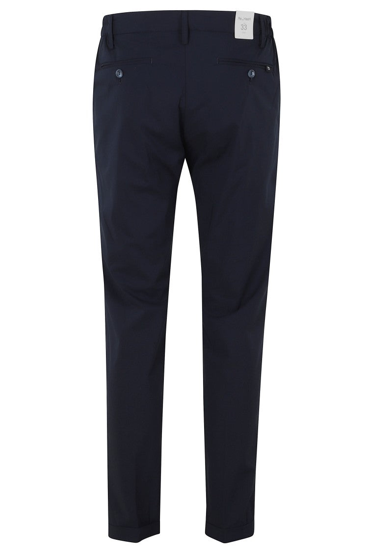 Re-Hash Cotton-Blend Elastic Waist Stretch Poplin Chino Pants