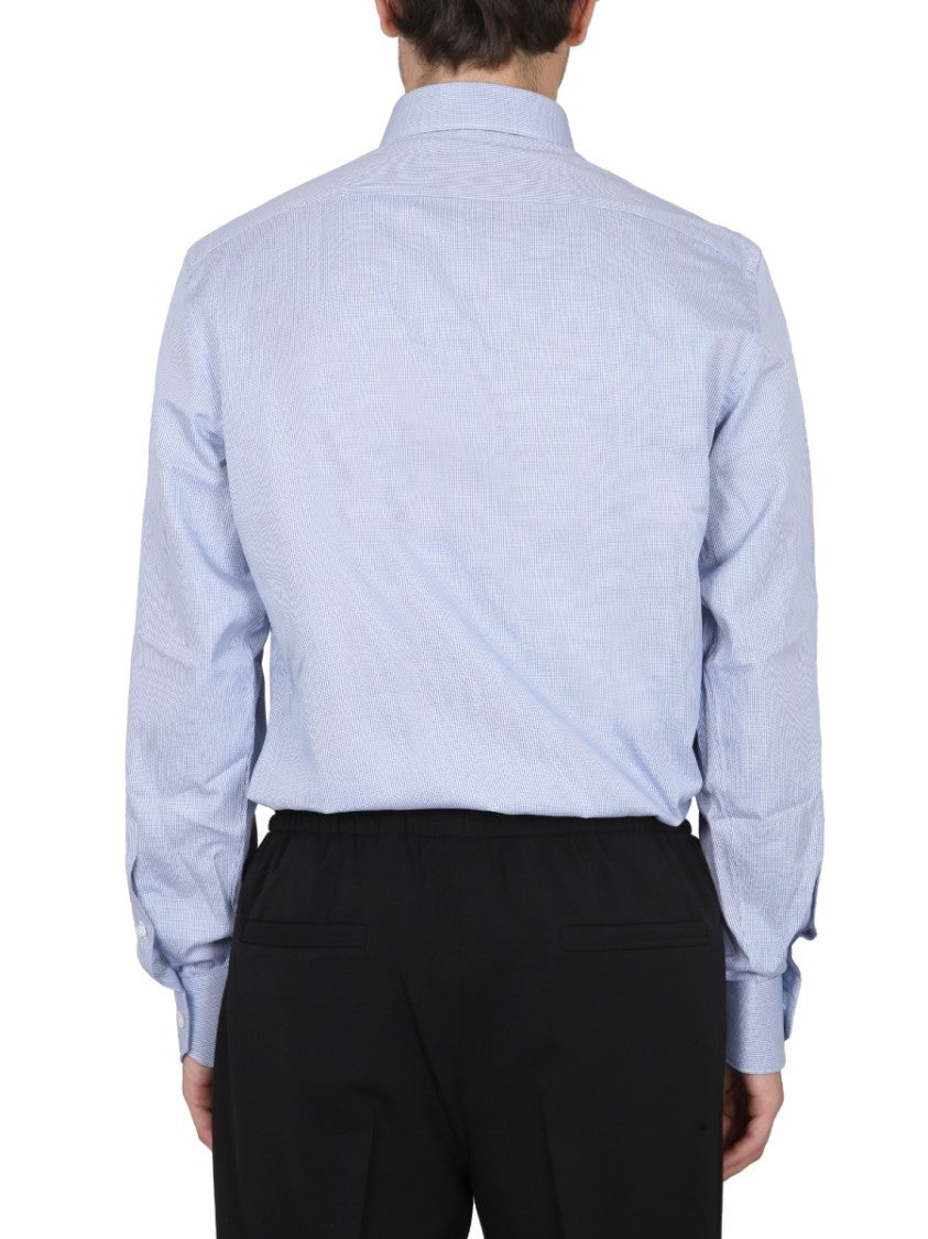 Zegna Tailored Button-Down Shirt With Classic Collar
