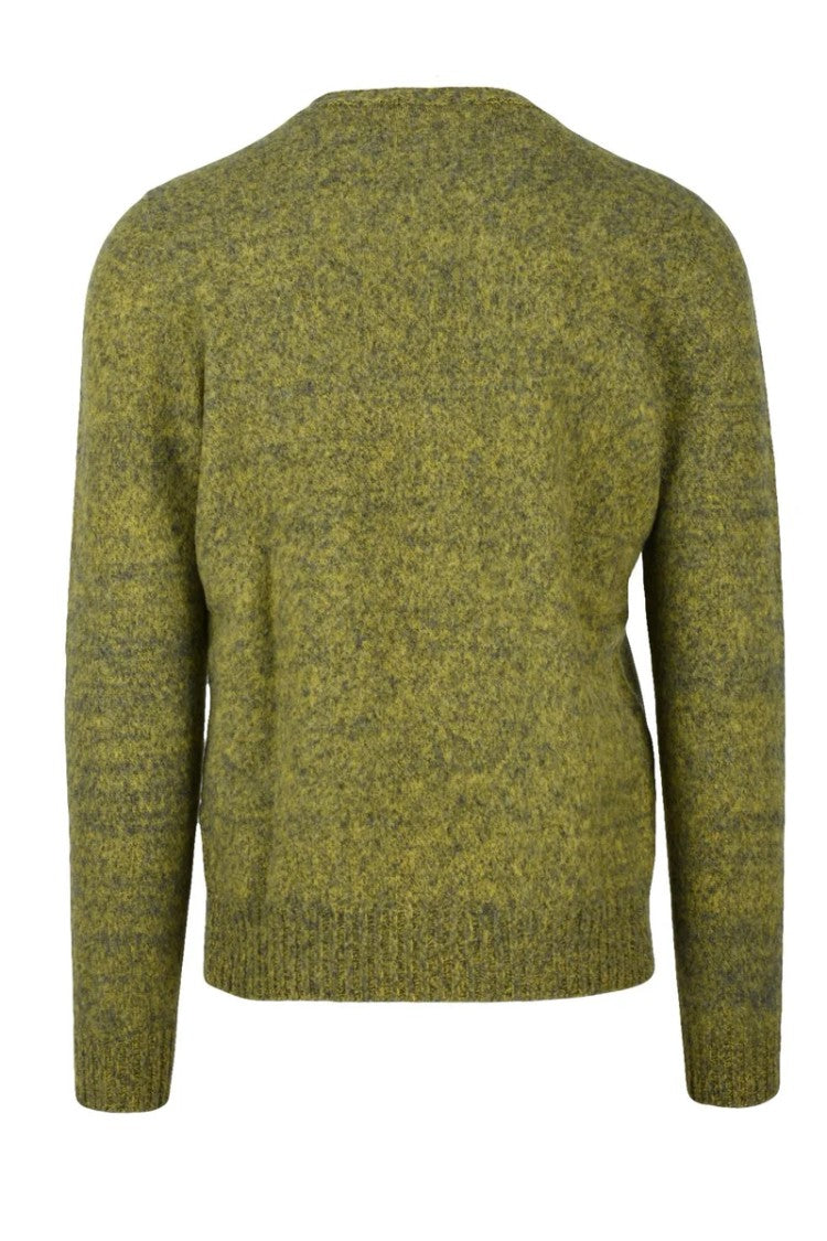 Drumohr Wool Crew Neck Pullover - Yellow/Green