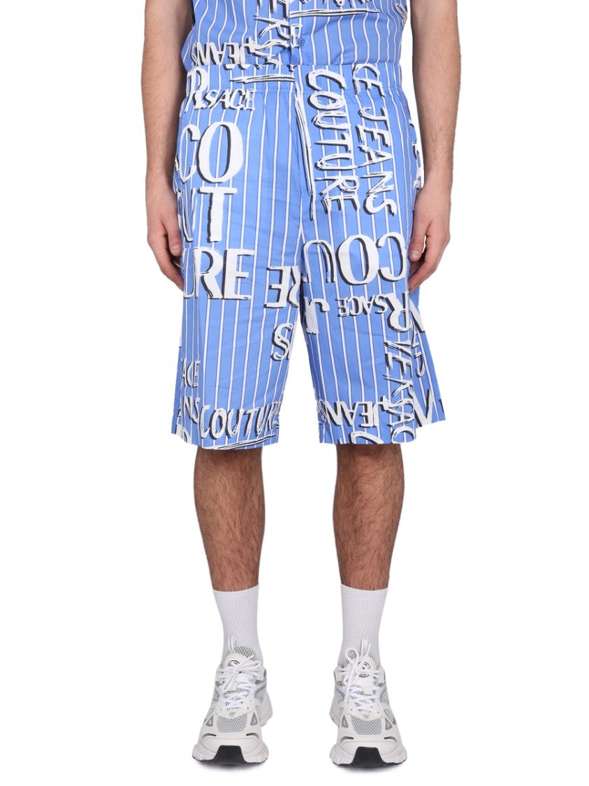 Versace Jeans Couture Bermuda With Logo