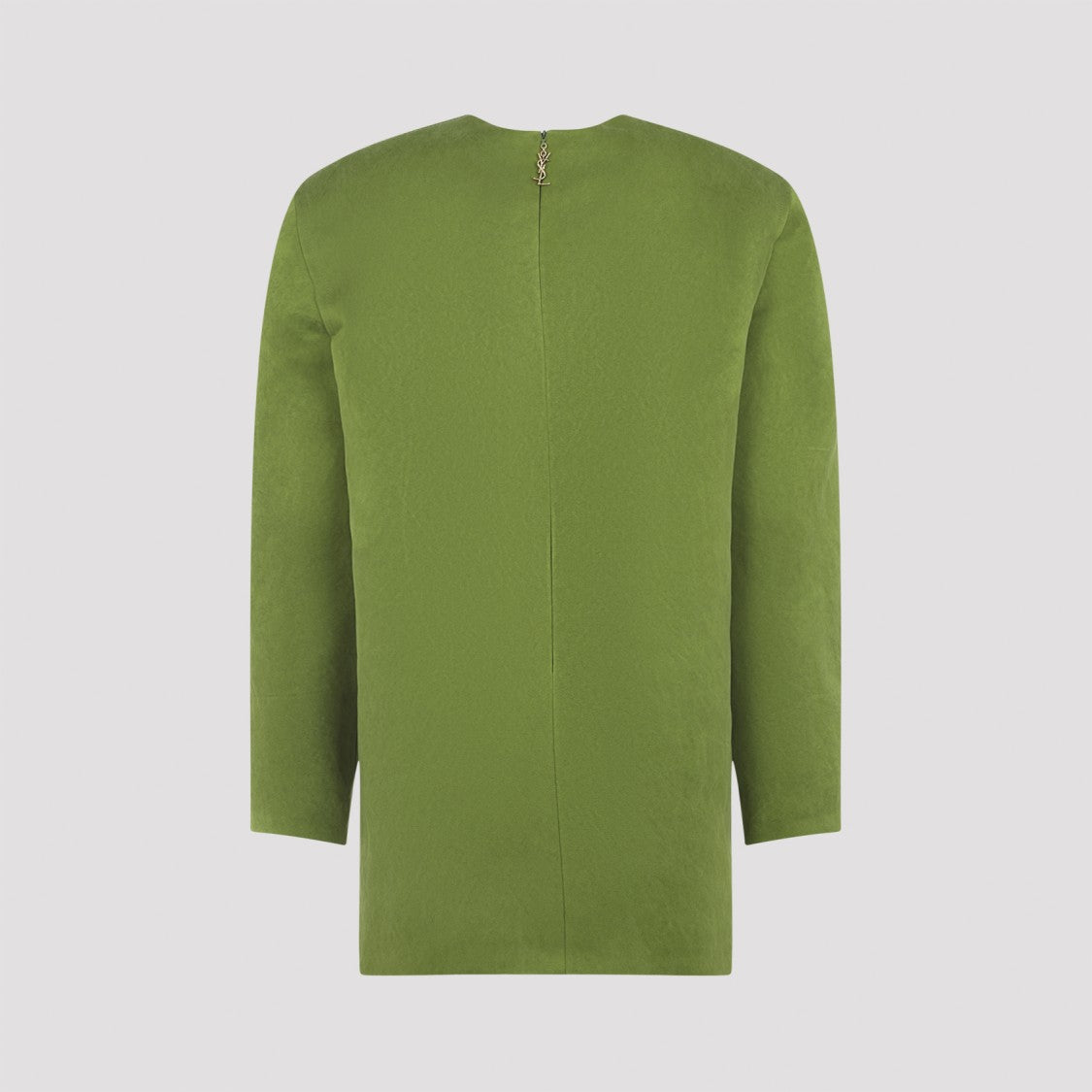 Saint Laurent Silk Mini Dress With Concealed Zip