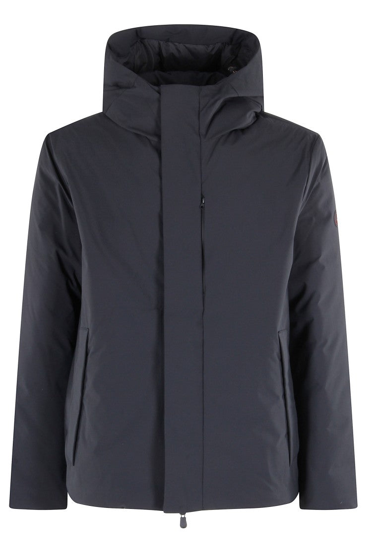 Save The Duck Obione Matte Black Jacket With Concealed Closure