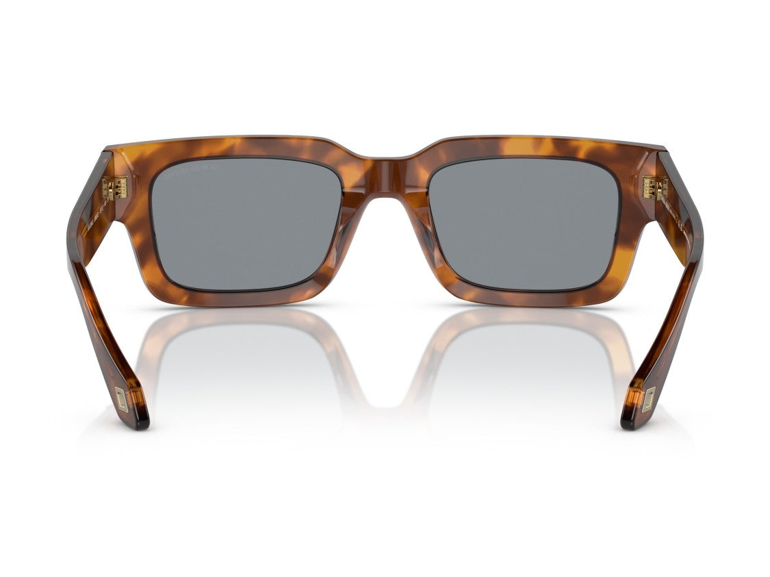 Giorgio Armani Tortoiseshell 0Ar8184u Acetate Oversized Square Sunglasses