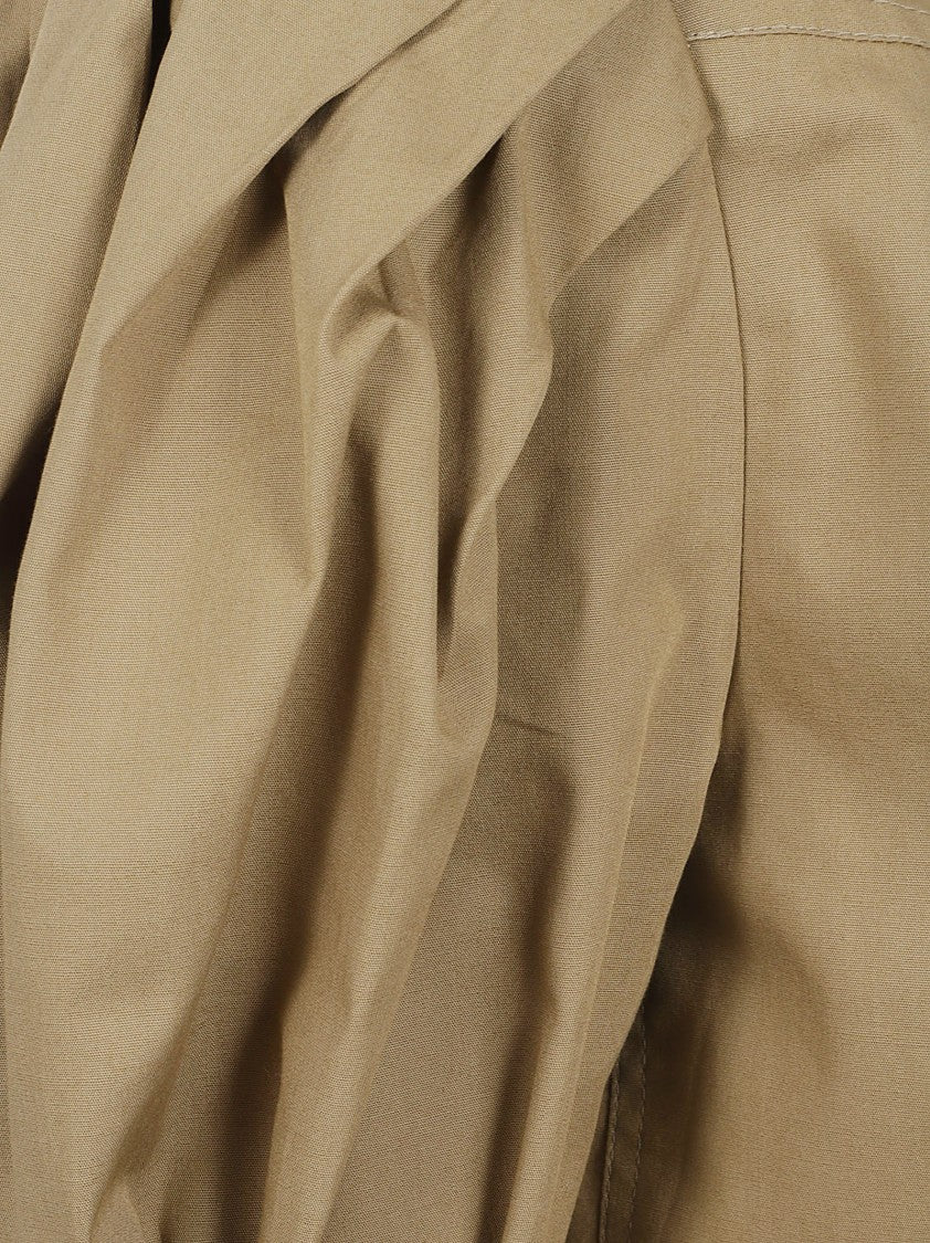 Chloé Cropped Top With Puffed Sleeves And Mother-Of-Pearl Buttons