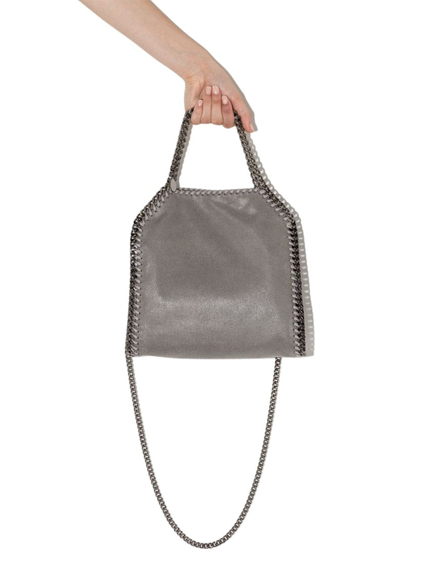 Stella Mccartney Grey Chain-Trimmed Shoulder Bag