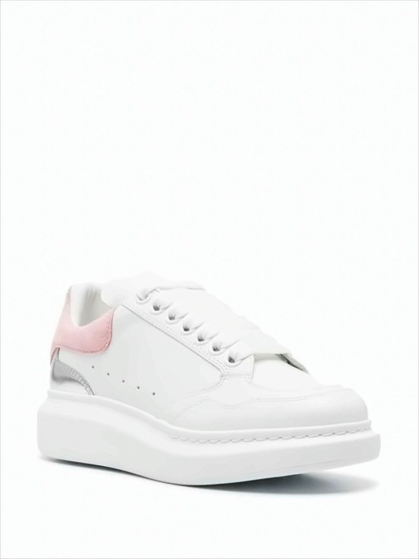 Alexander Mcqueen Smooth White Calf Leather Sneakers