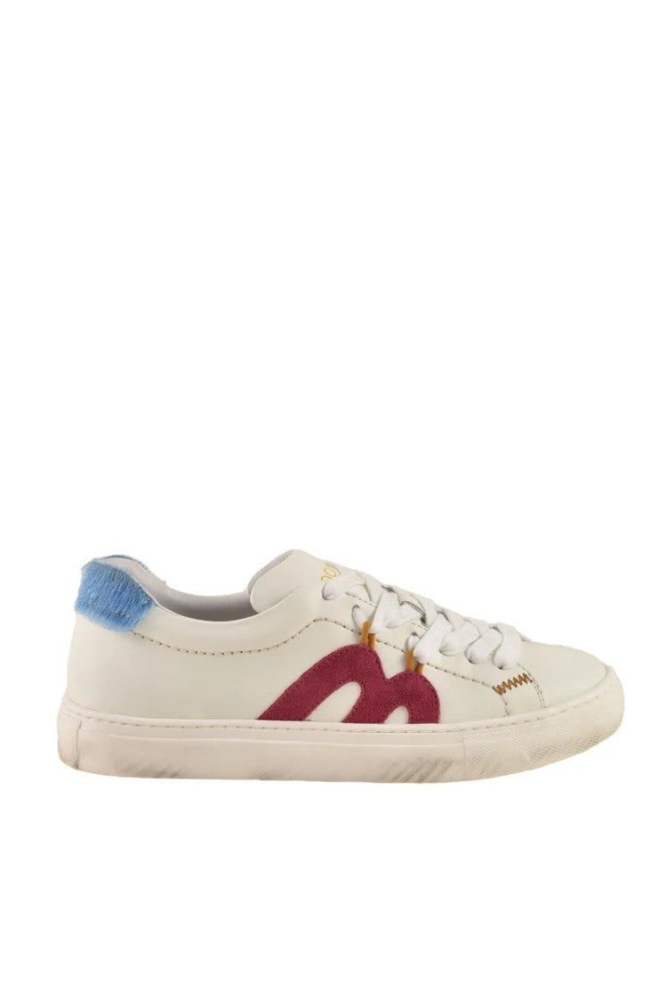 Momonì White Leather Sneakers