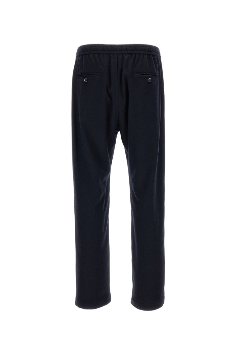 Barena Blue Modio Cashmere Straight-Leg Pants