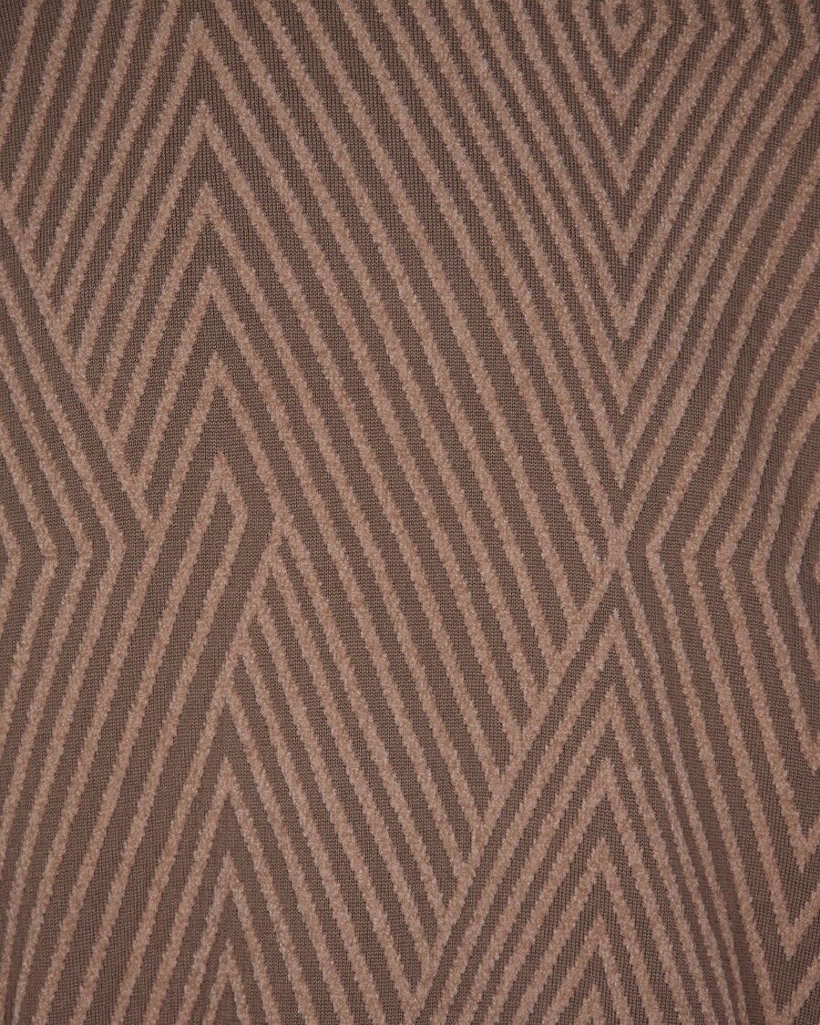 Emporio Armani Jacquard Knit Maxi Rombi Crew Neck Sweater